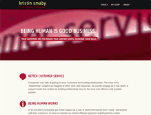 Tablet Screenshot of kristinsmaby.com